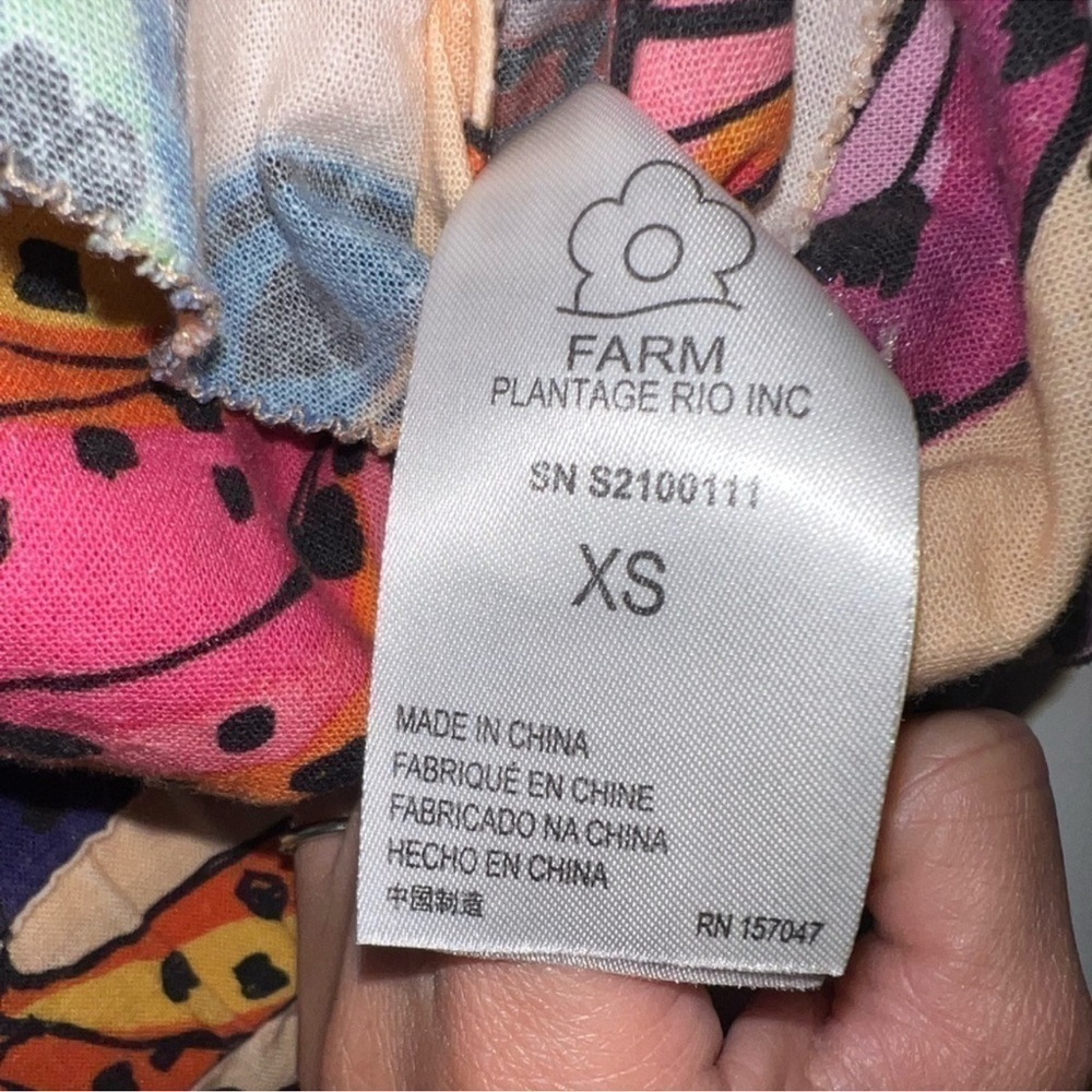 FARM Rio Banana Bunch Frilled-Sleeve Multicolor Jumpsuit - Picture 5 of 13